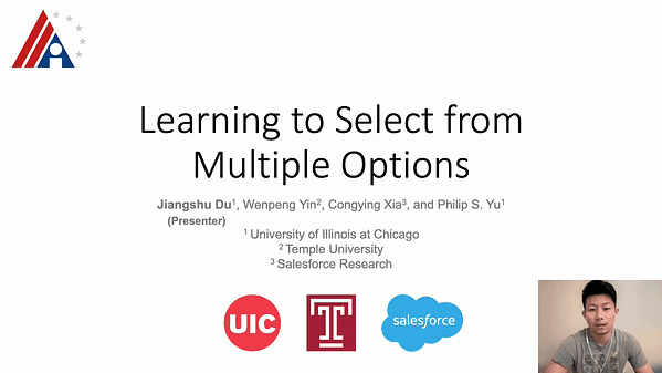 Learning to Select from Multiple Options