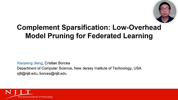 Complement Sparsification: Low-Overhead Model Pruning for Federated Learning