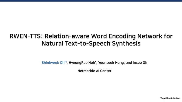 RWEN-TTS: Relation-aware Word Encoding Network for Natural Text-to-Speech Synthesis