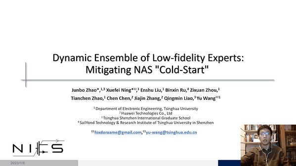 Dynamic Ensemble of Low-fidelity Experts: Mitigating NAS "Cold-Start"
