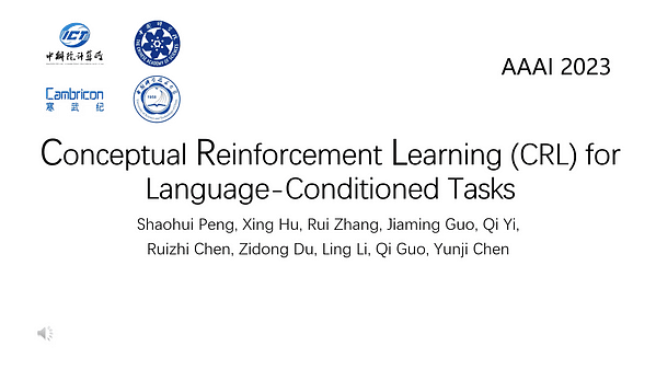 Conceptual Reinforcement Learning for Language-Conditioned Tasks