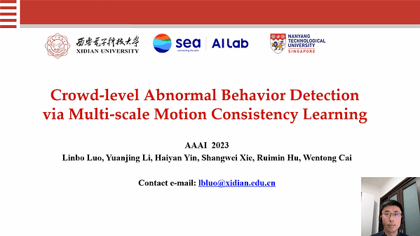 Crowd-level Abnormal Behavior Detection via Multi-scale Motion Consistency Learning