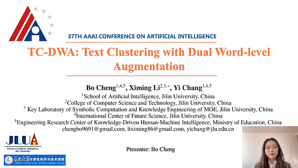 TC-DWA:Text Clustering with Dual Word-level Augmentation