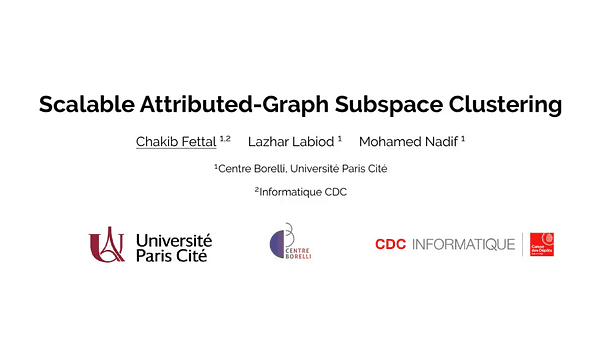Scalable Attributed-Graph Subspace Clustering