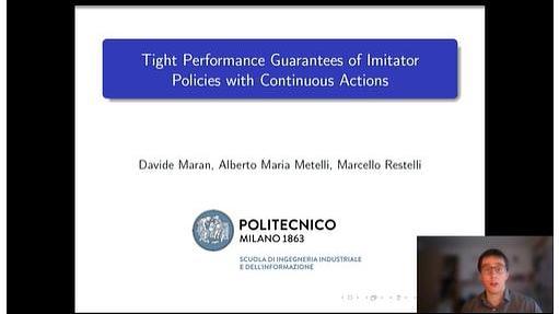 Tight Performance Guarantees of Imitator Policies with Continuous Actions