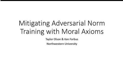Mitigating Adversarial Norm Training with Moral Axioms