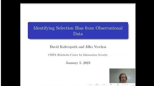 Identifying Selection Bias from Observational Data