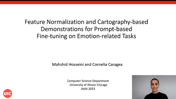 Feature Normalization and Cartography-based Demonstrations for Prompt-based Fine-tuning on Emotion-related Tasks