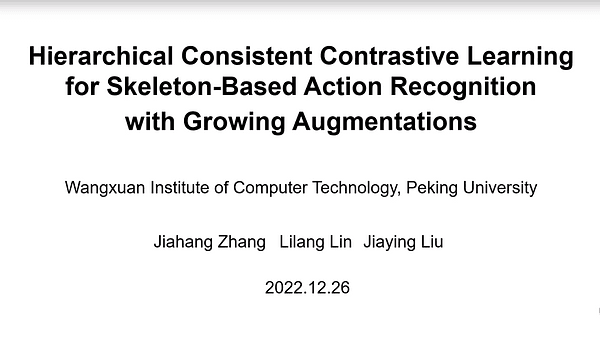 Hierarchical Consistent Contrastive Learning for Skeleton-Based Action Recognition with Growing Augmentations