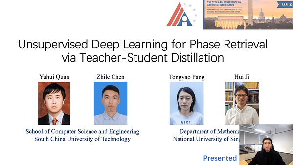 Unsupervised Deep Learning for Phase Retrieval via Teacher-Student Distillation
