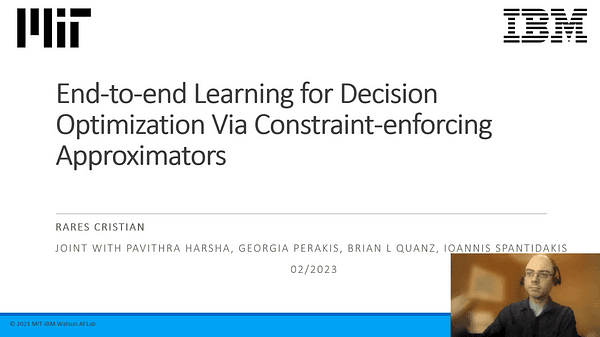 End-to-End Learning for Optimization via Constraint-Enforcing Approximators