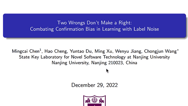 Two Wrongs Don’t Make a Right: Combating Confirmation Bias in Learning with Label Noise