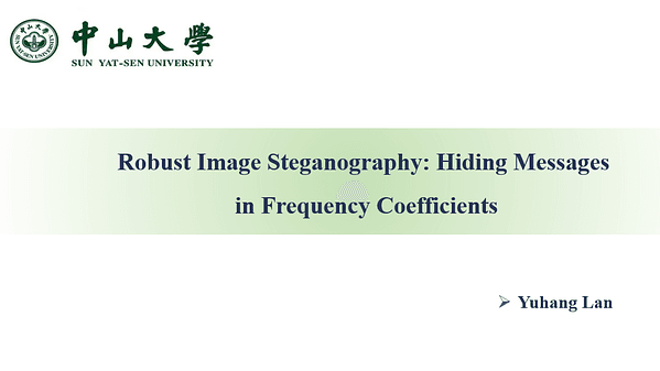 Robust Image Steganography: Hiding Messages in Frequency Coefficients