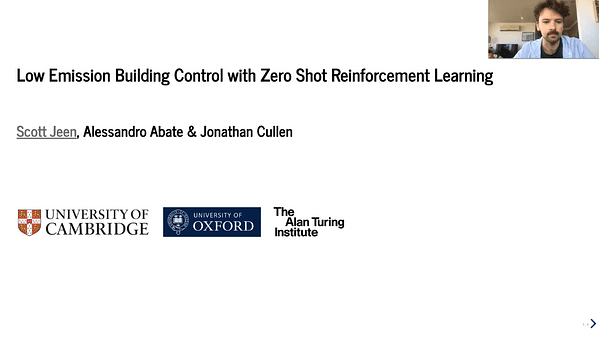 Low Emission Building Control with Zero-Shot Reinforcement Learning