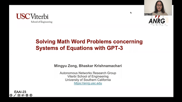 Solving Math Word Problems Concerning Systems of Equations with GPT3