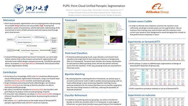 PUPS: Point Cloud Unified Panoptic Segmentation