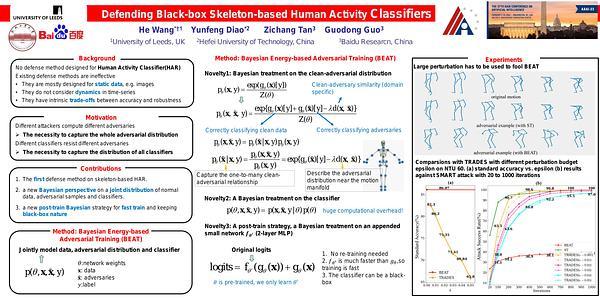 Defending Black-box Skeleton-based Human Activity Classifiers