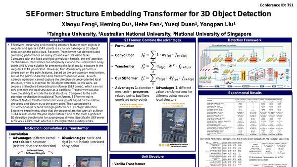 SEFormer: Structure Embedding Transformer for 3D Object Detection