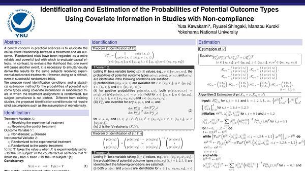 Identification and Estimation of the Probabilities of Potential Outcome Types Using Covariate Information in Studies with Non-compliance