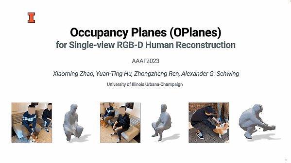 Occupancy Planes for Single-view RGB-D Human Reconstruction