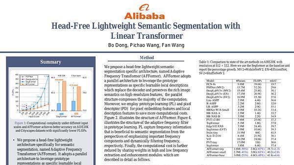 Head-Free Lightweight Semantic Segmentation with Linear Transformer