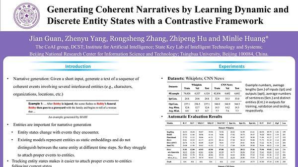 Generating Coherent Narratives by Learning Dynamic and Discrete Entity States with a Contrastive Framework