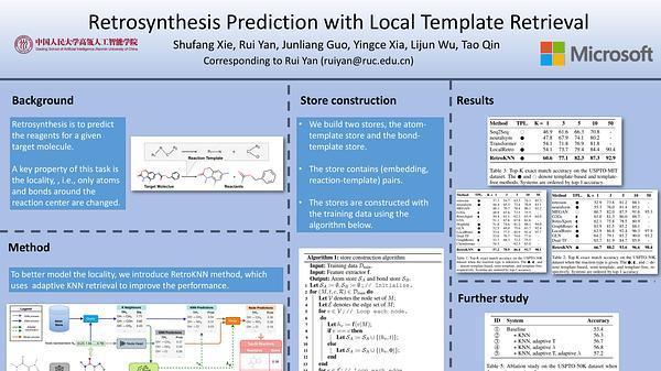 Retrosynthesis Prediction with Local Template Retrieval