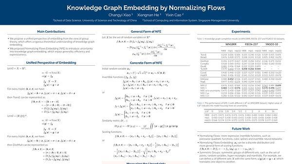 Knowledge Graph Embedding by Normalizing Flows