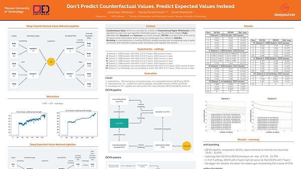 Don't Predict Counterfactual Values, Predict Expected Values Instead