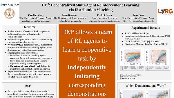 DM$^2$: Decentralized Multi-Agent Reinforcement Learning via Distribution Matching