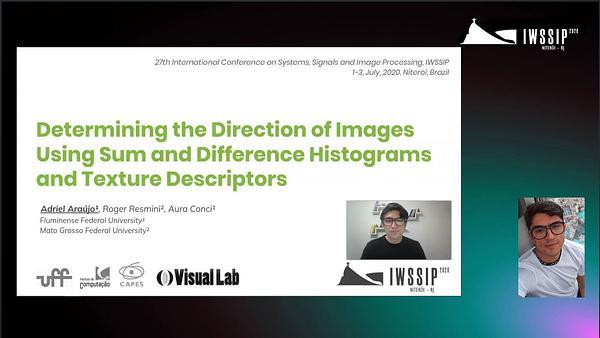 Determining the Direction of Images Using Sum and Difference Histograms and Texture Descriptors
