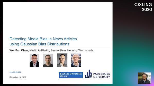 Detecting Media Bias in News Articles using Gaussian Bias Distributions