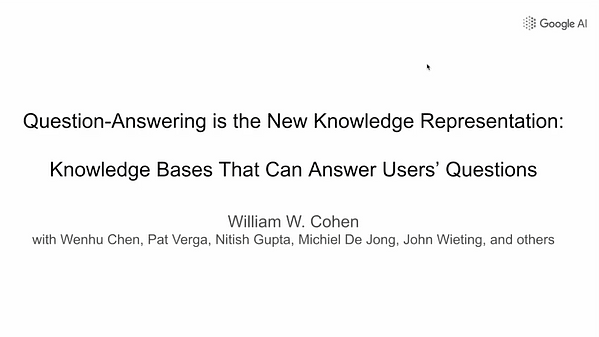 QA is the New KR: Question-Answer Pairs as Knowledge Bases