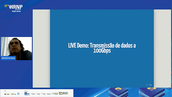 LIVE Demo: Transmissão de dados a 100Gbps