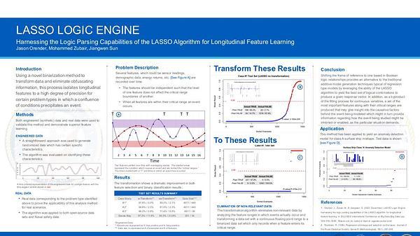 LASSO Logic Engine: Harnessing the Logic Parsing Capabilities of the LASSO Algorithm for Longitudinal Feature Learning 