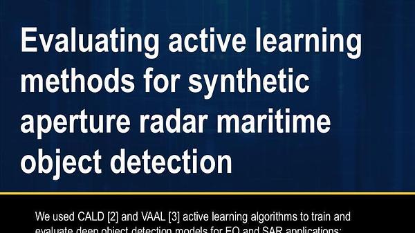 Evaluating Active Learning Methods for Synthetic Aperture Radar Maritime Object Detection