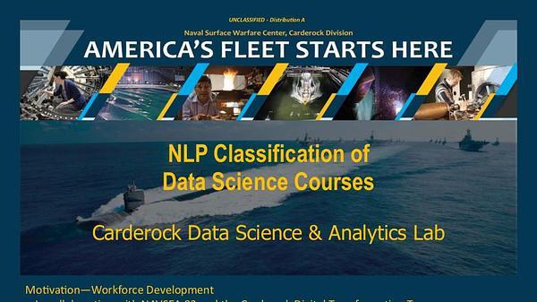 Data Science Course NLP Classification