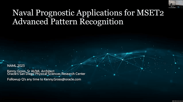 Naval Prognostic Applications for MSET2 Algorithm