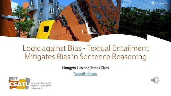 Logic Against Bias: Textual Entailment Mitigates Stereotypical Sentence Reasoning