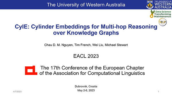 CylE: Cylinder Embeddings for Multi-hop Reasoning over Knowledge Graphs