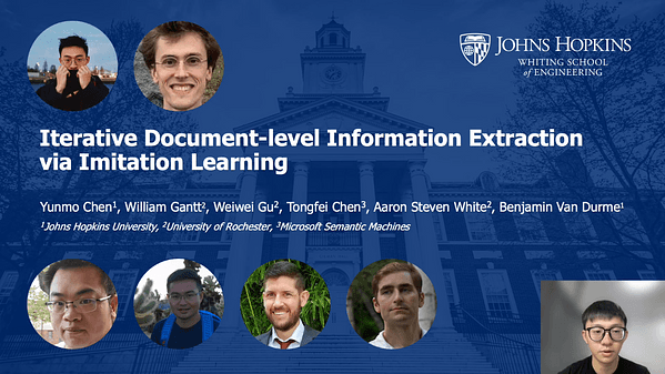 Iterative Document-level Information Extraction via Imitation Learning