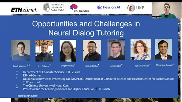 Opportunities and Challenges in Neural Dialog Tutoring