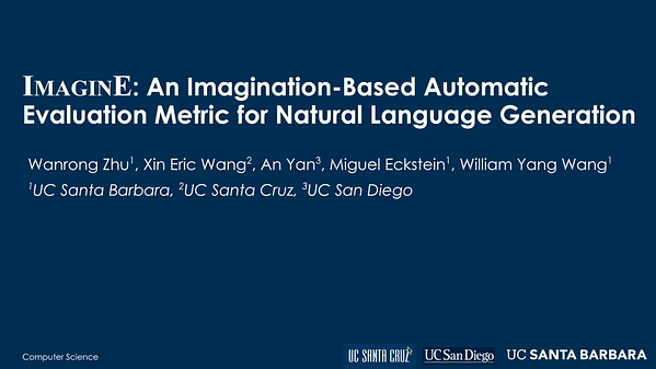 ImaginE: An Imagination-Based Automatic Evaluation Metric for Natural Language Generation