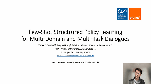 Few-Shot Structured Policy Learning for Multi-Domain and Multi-Task Dialogues