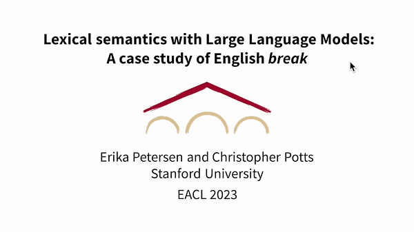 Lexical Semantics with Large Language Models: A Case Study of English "break"