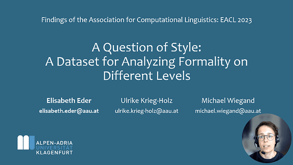 A Question of Style: A Dataset for Analyzing Formality on Different Levels