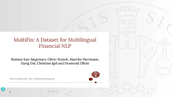 MultiFin: A Dataset for Multilingual Financial NLP