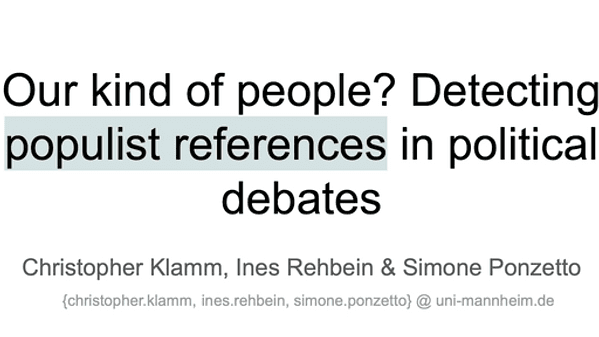 Our kind of people? Detecting populist references in political debates