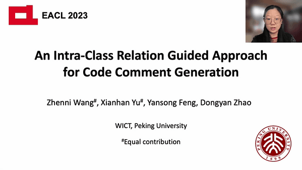 An Intra-Class Relation Guided Approach for Code Comment Generation