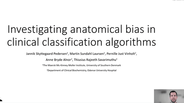 Investigating anatomical bias in clinical machine learning algorithms